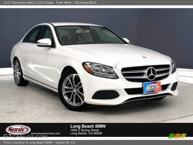 Polar White / Silk Beige/Black 2017 Mercedes-Benz C 300 Sedan