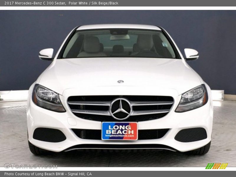 Polar White / Silk Beige/Black 2017 Mercedes-Benz C 300 Sedan