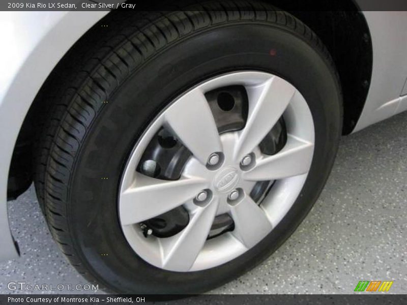 Clear Silver / Gray 2009 Kia Rio LX Sedan