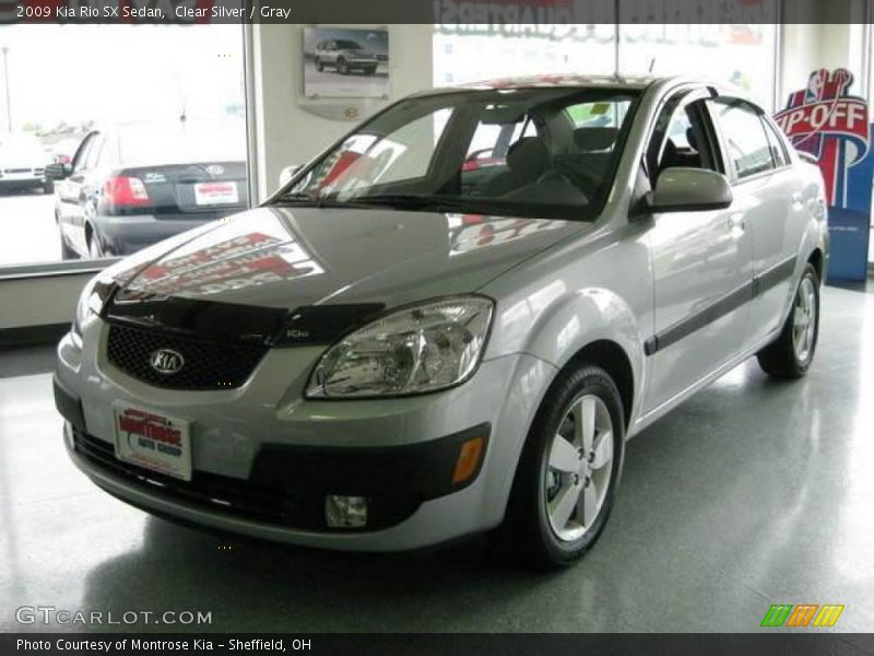 Clear Silver / Gray 2009 Kia Rio SX Sedan