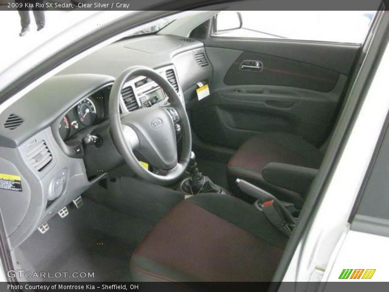 Clear Silver / Gray 2009 Kia Rio SX Sedan