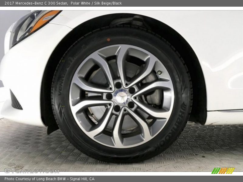 Polar White / Silk Beige/Black 2017 Mercedes-Benz C 300 Sedan