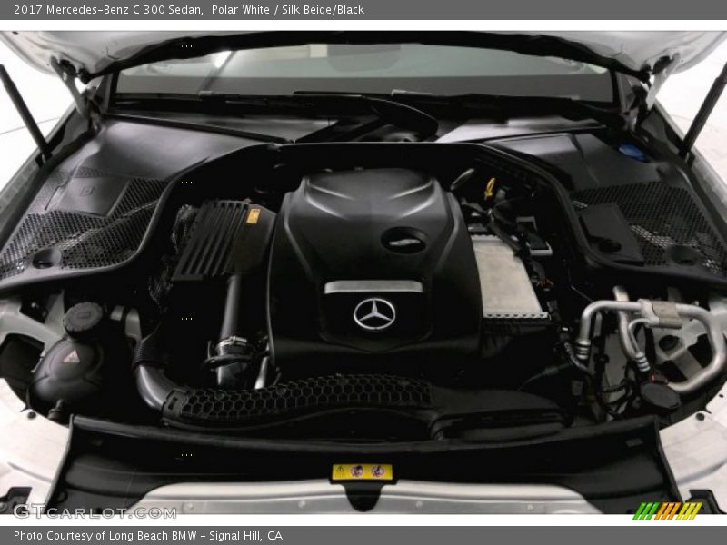 Polar White / Silk Beige/Black 2017 Mercedes-Benz C 300 Sedan