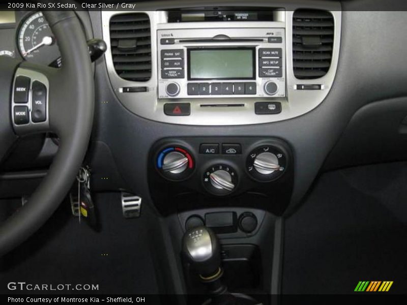 Clear Silver / Gray 2009 Kia Rio SX Sedan