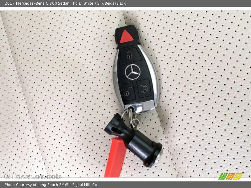 Polar White / Silk Beige/Black 2017 Mercedes-Benz C 300 Sedan