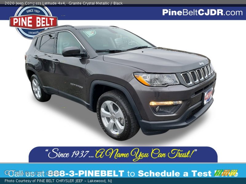 Granite Crystal Metallic / Black 2020 Jeep Compass Latitude 4x4