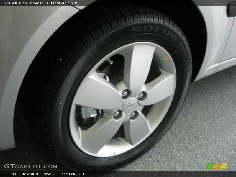 Clear Silver / Gray 2009 Kia Rio SX Sedan