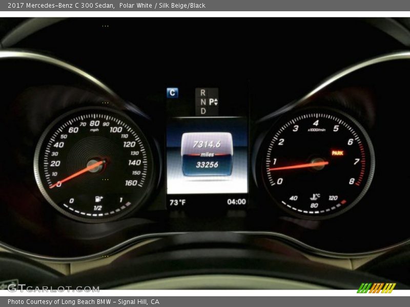 Polar White / Silk Beige/Black 2017 Mercedes-Benz C 300 Sedan