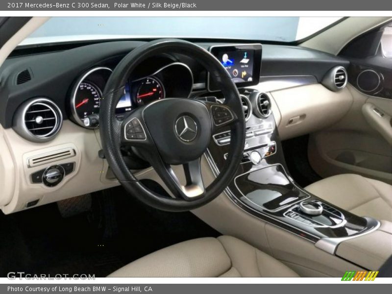 Polar White / Silk Beige/Black 2017 Mercedes-Benz C 300 Sedan