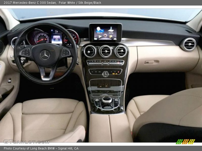 Polar White / Silk Beige/Black 2017 Mercedes-Benz C 300 Sedan