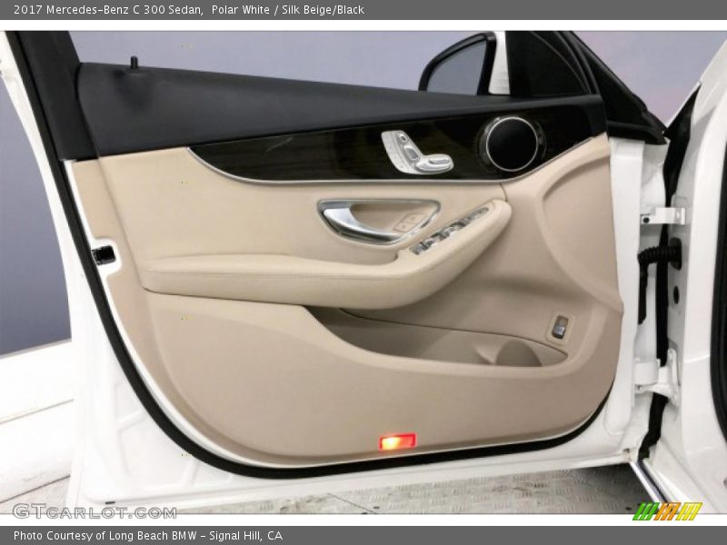 Polar White / Silk Beige/Black 2017 Mercedes-Benz C 300 Sedan