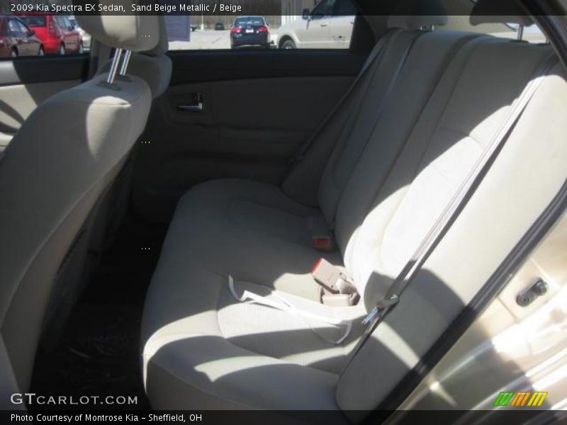 Sand Beige Metallic / Beige 2009 Kia Spectra EX Sedan
