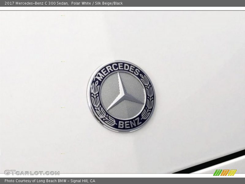 Polar White / Silk Beige/Black 2017 Mercedes-Benz C 300 Sedan