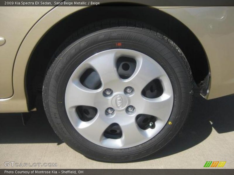 Sand Beige Metallic / Beige 2009 Kia Spectra EX Sedan
