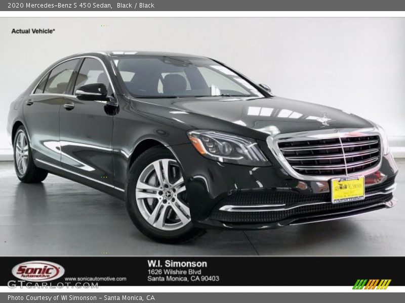 Black / Black 2020 Mercedes-Benz S 450 Sedan