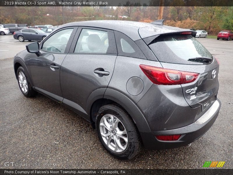 Machine Gray Metallic / Black 2019 Mazda CX-3 Sport AWD