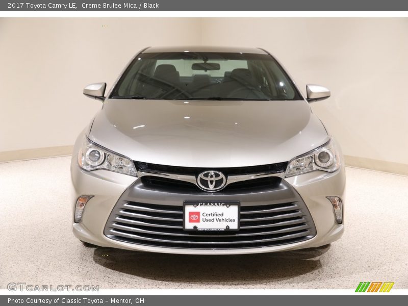 Creme Brulee Mica / Black 2017 Toyota Camry LE