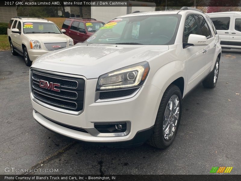 White Frost Tricoat / Dark Cashmere 2017 GMC Acadia Limited AWD