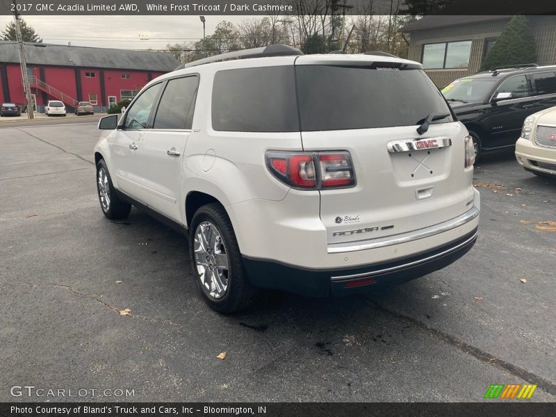 White Frost Tricoat / Dark Cashmere 2017 GMC Acadia Limited AWD