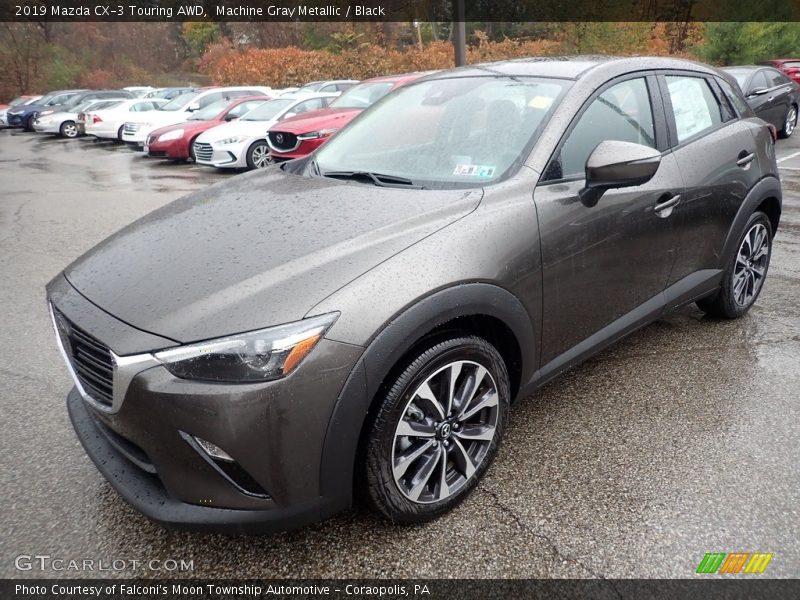 Machine Gray Metallic / Black 2019 Mazda CX-3 Touring AWD