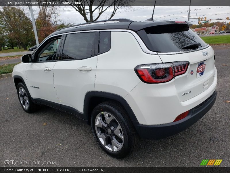 White / Black 2020 Jeep Compass Limted 4x4