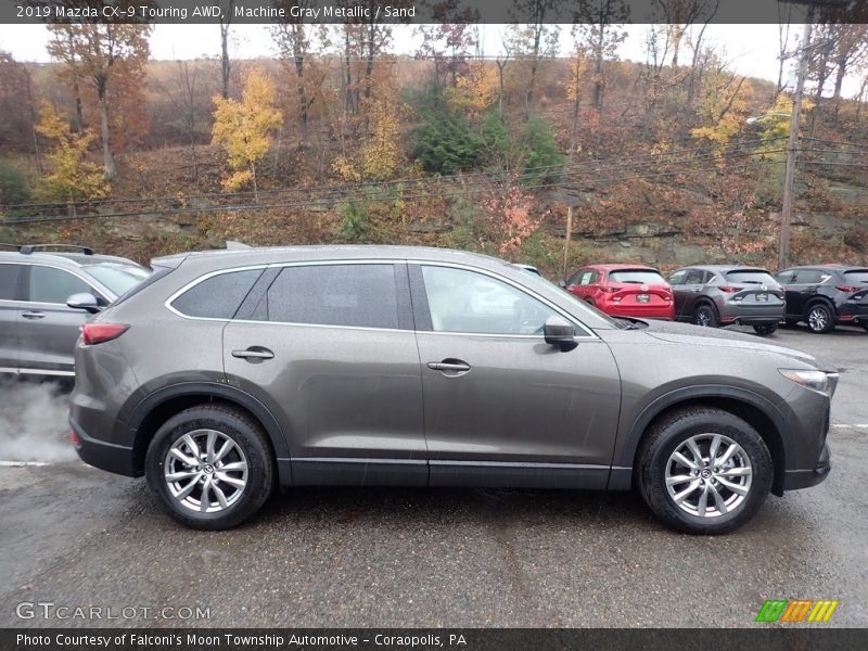 Machine Gray Metallic / Sand 2019 Mazda CX-9 Touring AWD