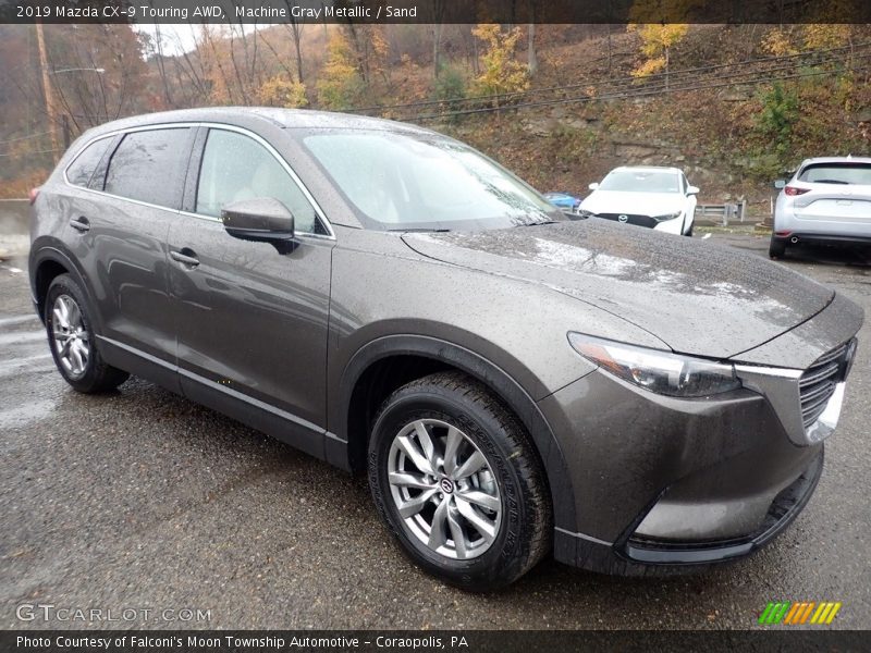 Machine Gray Metallic / Sand 2019 Mazda CX-9 Touring AWD