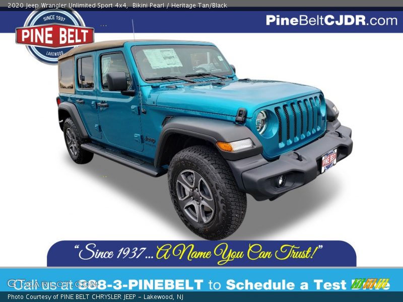 Bikini Pearl / Heritage Tan/Black 2020 Jeep Wrangler Unlimited Sport 4x4