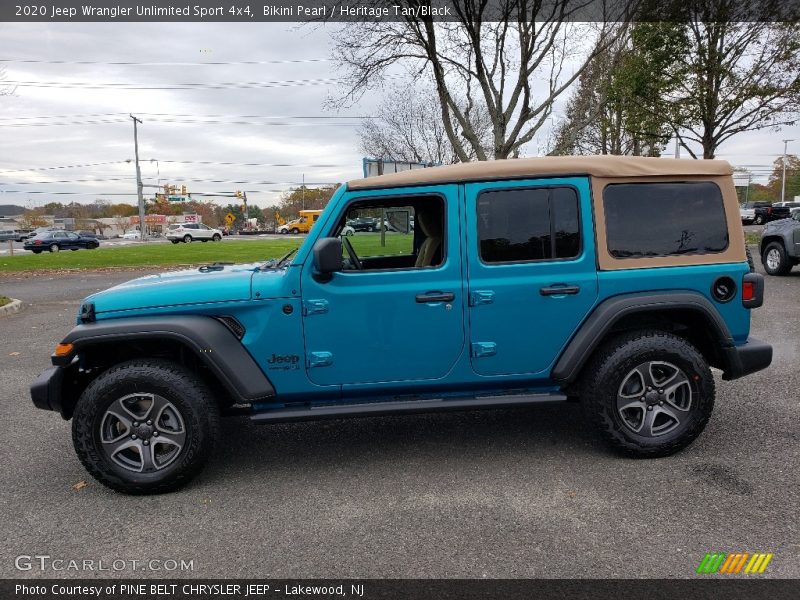 Bikini Pearl / Heritage Tan/Black 2020 Jeep Wrangler Unlimited Sport 4x4