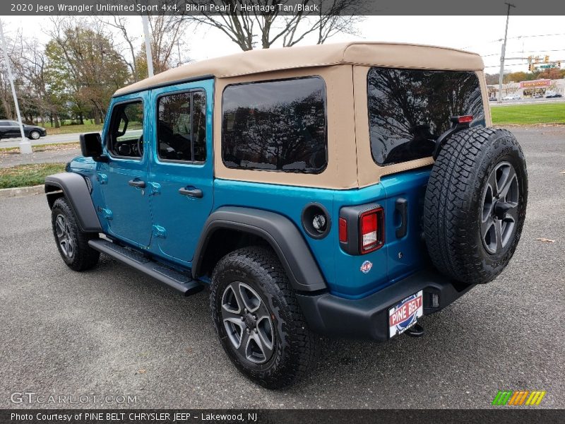 Bikini Pearl / Heritage Tan/Black 2020 Jeep Wrangler Unlimited Sport 4x4