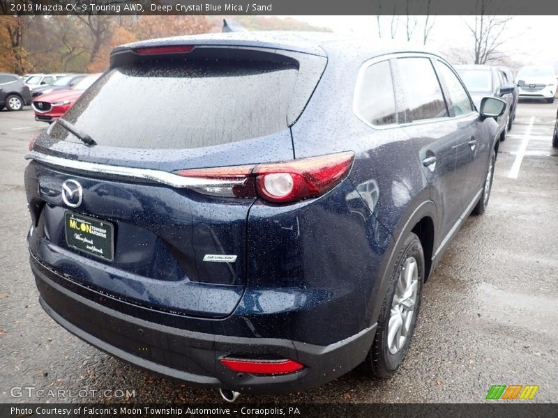 Deep Crystal Blue Mica / Sand 2019 Mazda CX-9 Touring AWD
