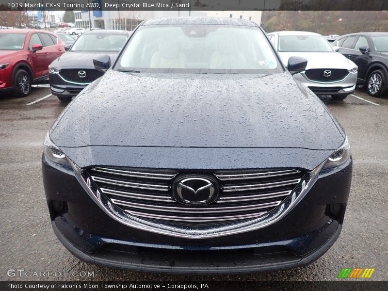 Deep Crystal Blue Mica / Sand 2019 Mazda CX-9 Touring AWD