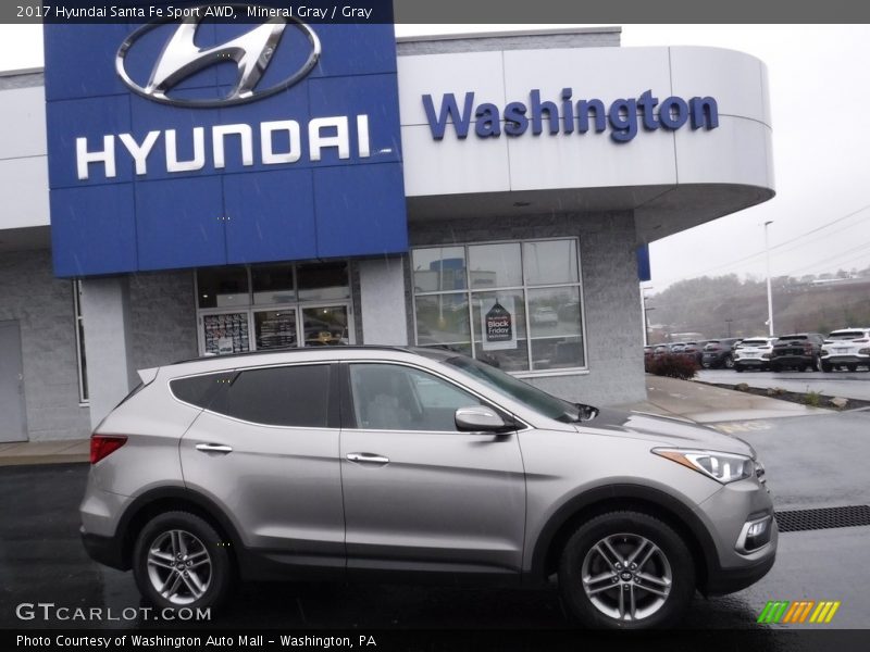 Mineral Gray / Gray 2017 Hyundai Santa Fe Sport AWD