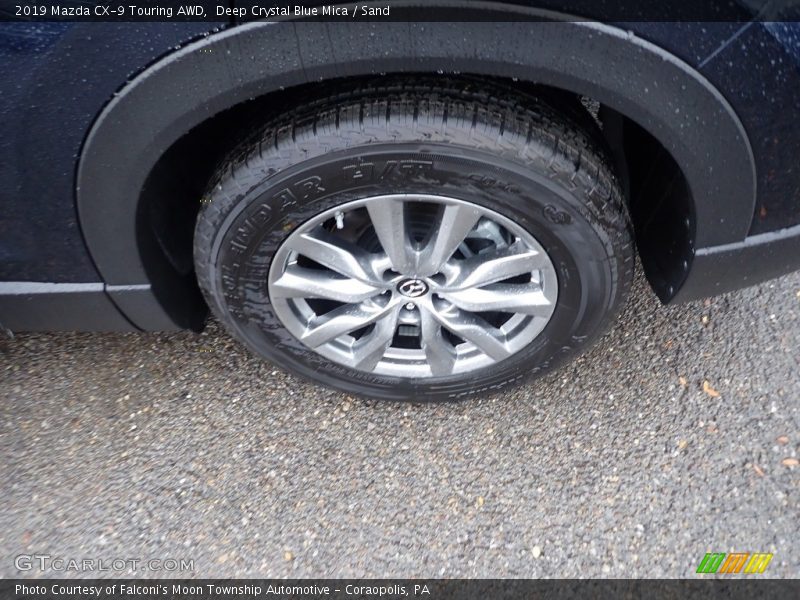 Deep Crystal Blue Mica / Sand 2019 Mazda CX-9 Touring AWD