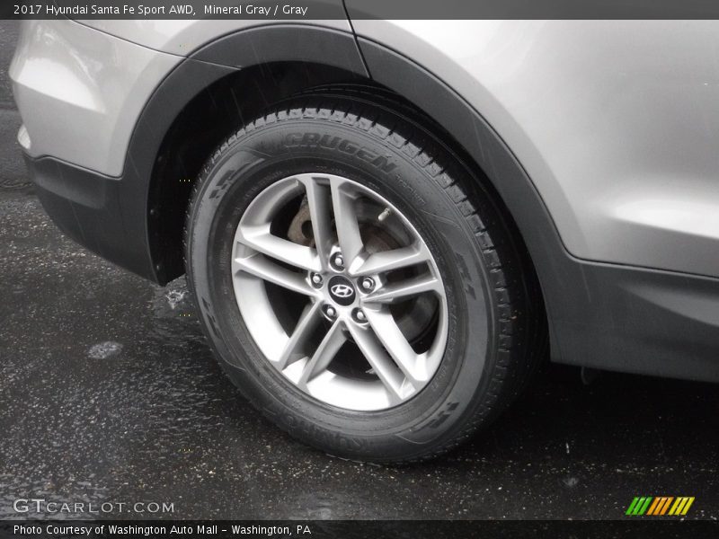 Mineral Gray / Gray 2017 Hyundai Santa Fe Sport AWD