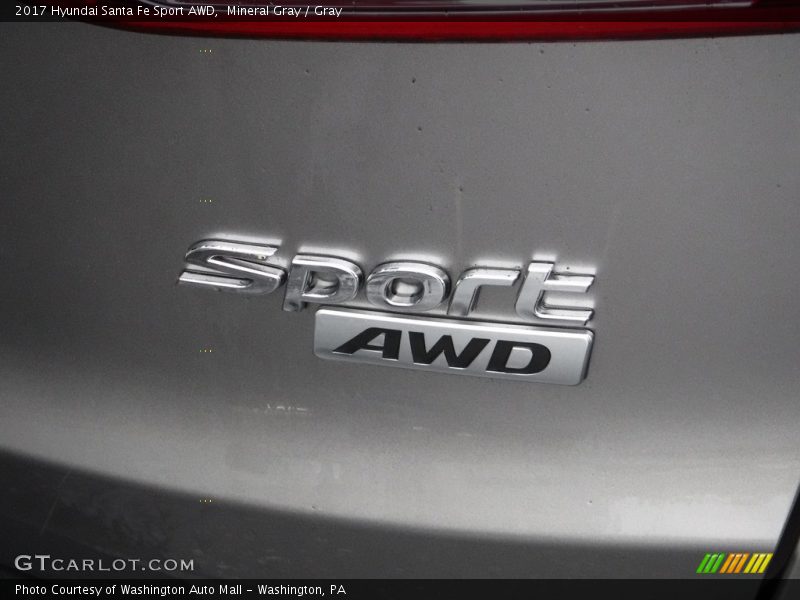 Mineral Gray / Gray 2017 Hyundai Santa Fe Sport AWD