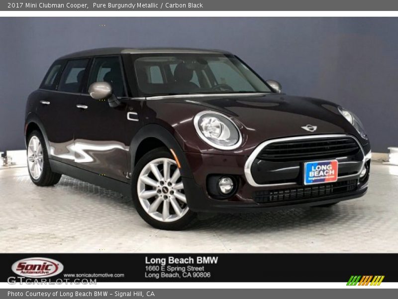 Pure Burgundy Metallic / Carbon Black 2017 Mini Clubman Cooper