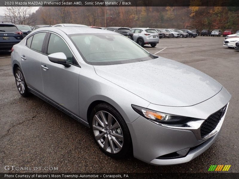 Front 3/4 View of 2020 MAZDA3 Preferred Sedan AWD