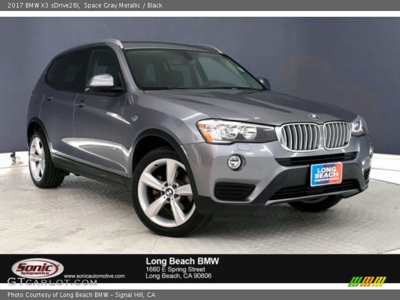 Space Gray Metallic / Black 2017 BMW X3 sDrive28i