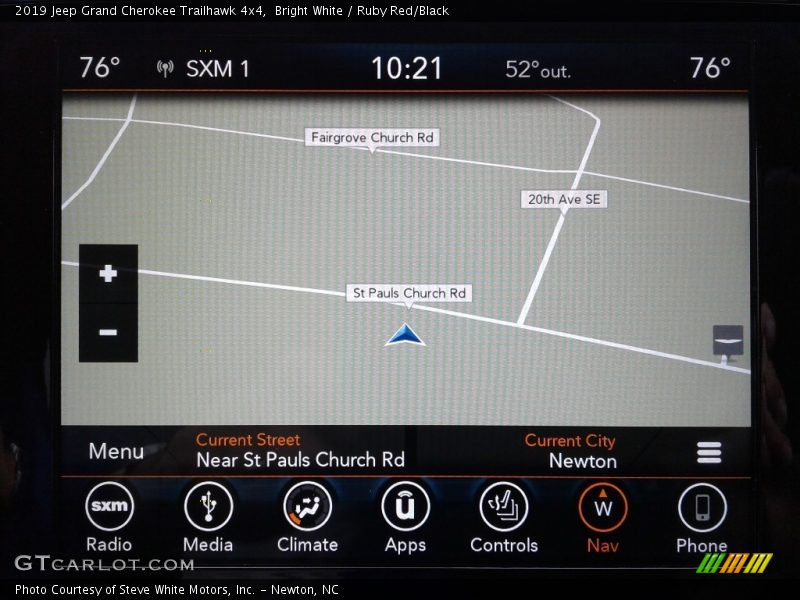 Bright White / Ruby Red/Black 2019 Jeep Grand Cherokee Trailhawk 4x4