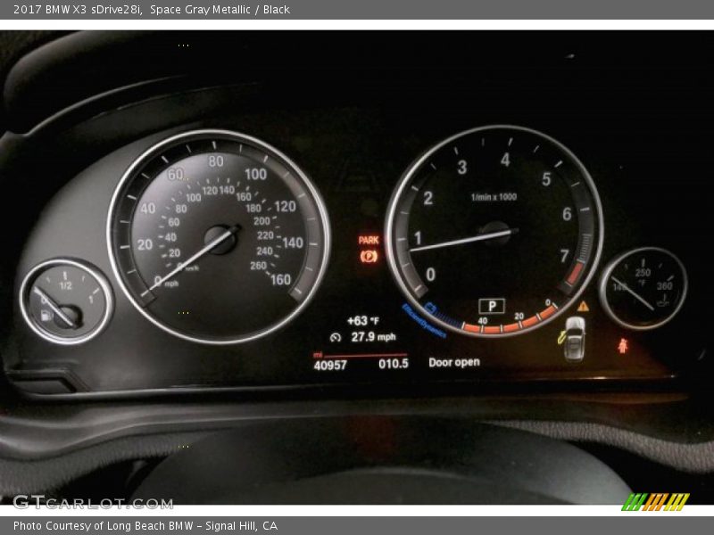 Space Gray Metallic / Black 2017 BMW X3 sDrive28i