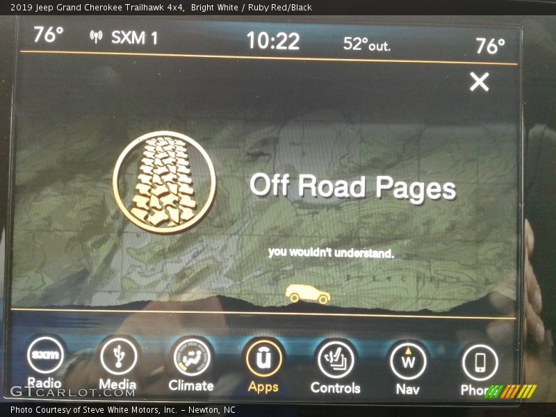 Bright White / Ruby Red/Black 2019 Jeep Grand Cherokee Trailhawk 4x4