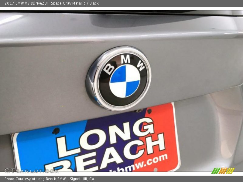 Space Gray Metallic / Black 2017 BMW X3 sDrive28i