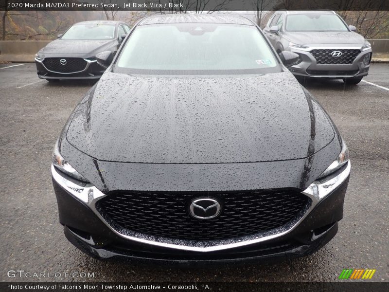 Jet Black Mica / Black 2020 Mazda MAZDA3 Preferred Sedan