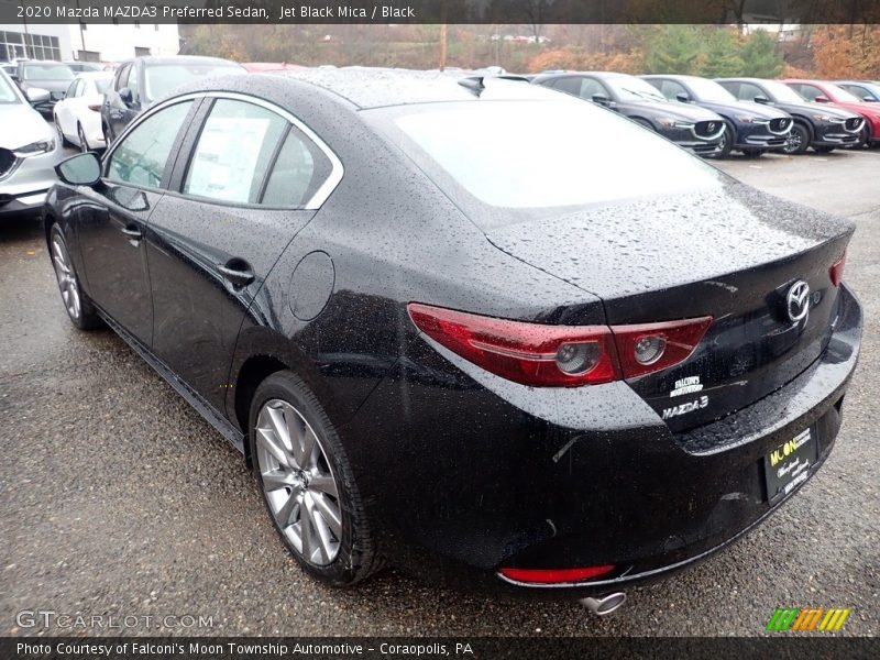 Jet Black Mica / Black 2020 Mazda MAZDA3 Preferred Sedan