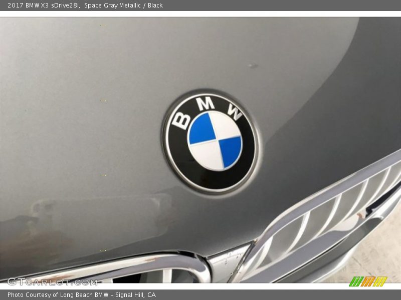 Space Gray Metallic / Black 2017 BMW X3 sDrive28i