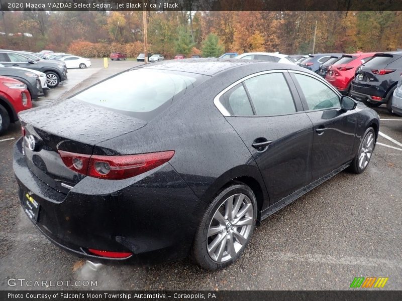 Jet Black Mica / Black 2020 Mazda MAZDA3 Select Sedan