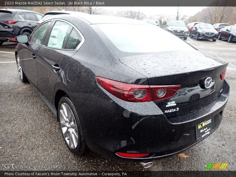 Jet Black Mica / Black 2020 Mazda MAZDA3 Select Sedan