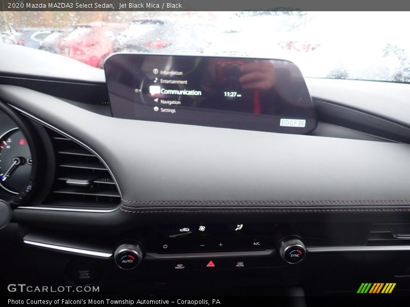 Jet Black Mica / Black 2020 Mazda MAZDA3 Select Sedan