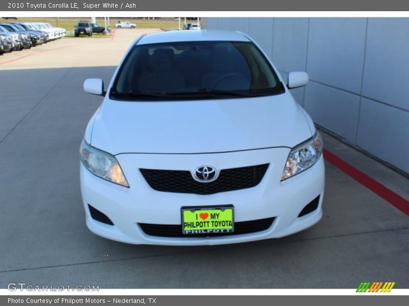 Super White / Ash 2010 Toyota Corolla LE